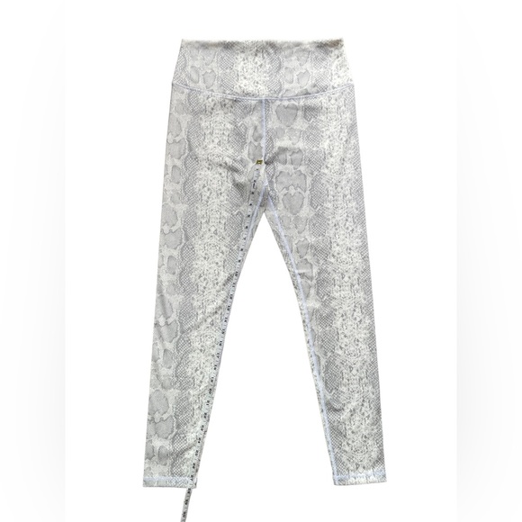 Glyder Athletic legging pants white gray snake print full length NWOT SzL - Picture 12 of 13